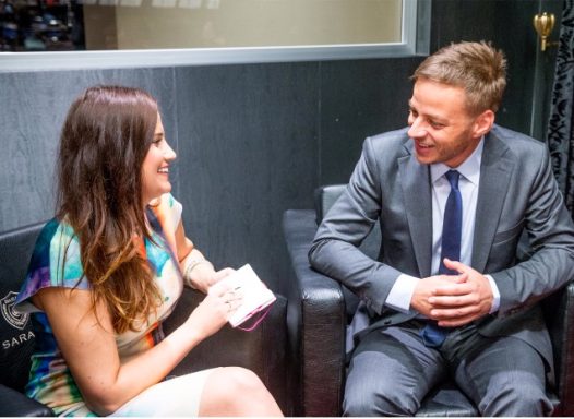 Charlotte Breidohr und Schauspieler Tom Wlaschiha (Game of Thrones)